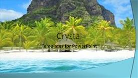  Presentation with south beach - Presentation consisting of beautiful-sandy-beach-with-le background and a gold colored foreground