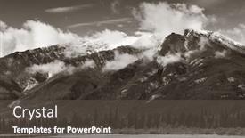  Presentation with canada - PPT theme having beautiful-scene-in-jasper-national background and a dark gray colored foreground