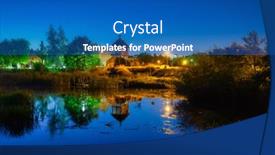  Presentation with trade - Amazing presentation design having beautiful-scenery-at-the-settlement backdrop and a teal colored foreground