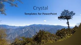  Presentation with recreation - PPT theme consisting of beautiful-scenery-landscape-in-alishan background and a light blue colored foreground