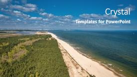  Presentation with scenery - Slide deck having beautiful-scenery-of-baltic-sea background and a teal colored foreground