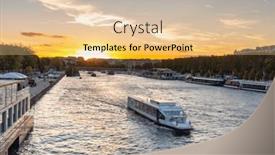  Presentation with scenery - Slides with beautiful-scenery-of-paris background and a lemonade colored foreground