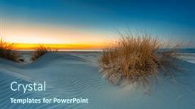  Presentation with scenery - Slides consisting of beautiful-scenery-of-the-baltic background and a ocean colored foreground