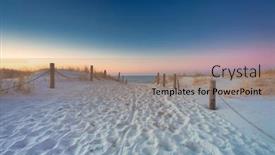  Presentation with scenery - PPT layouts having beautiful-scenery-of-the-baltic background and a coral colored foreground