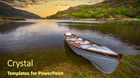  Presentation with killarney - Presentation design consisting of beautiful-scenery-of-the-killarney background and a tawny brown colored foreground
