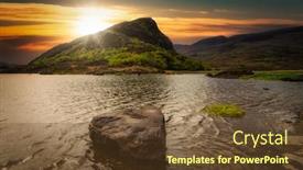  Presentation with killarney - Slide set with beautiful-scenery-of-the-killarney background and a tawny brown colored foreground