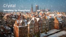  Presentation with scenery - PPT layouts featuring beautiful-scenery-of-the-main background and a  colored foreground