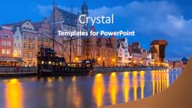  Presentation with dawn - Slide deck featuring beautiful-scenery-of-the-old background and a teal colored foreground