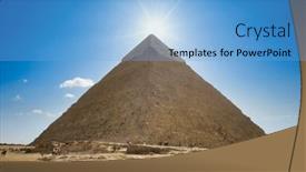  Presentation with egypt pyramid - Presentation with beautiful-scenery-of-the-pyramid background and a  colored foreground