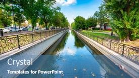  Presentation with canal - Beautiful presentation featuring beautiful-scenery-of-the-radunia backdrop and a teal colored foreground