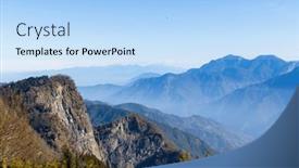  Presentation with recreation - Presentation design enhanced with beautiful-scenery-view background and a light blue colored foreground