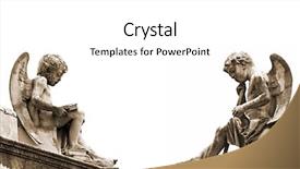  Presentation with australia melbourne - Audience pleasing presentation theme consisting of beautiful sculptures at a cemetery backdrop and a white colored foreground