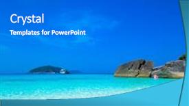  Presentation with thailand - PPT layouts having beautiful sea and blue sky at similan island andaman sea thailand background and a gray colored foreground