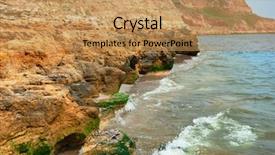  Presentation with beautiful spanish landscape costa blanca - PPT layouts enhanced with honda motos - beautiful sea landscape closeup background and a coral colored foreground