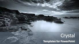  Presentation with beautiful nature - Slide deck consisting of beautiful sea nature composition background and a gray colored foreground