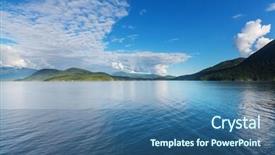  Presentation with british columbia canada - Slides enhanced with beautiful seascape along pacific coast of british columbia canada with rocky shoreline background and a ocean colored foreground