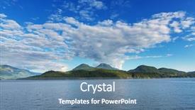  Presentation with british columbia canada - Beautiful slide deck featuring beautiful seascape along pacific coast of british columbia canada with rocky shoreline backdrop and a seafoam green colored foreground