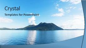 Presentation with british columbia canada - Amazing presentation design having beautiful seascape along pacific coast of british columbia canada with rocky shoreline backdrop and a light blue colored foreground