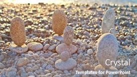  Presentation with romantic beach - Presentation consisting of beautiful-seascape-amazing-view background and a gray colored foreground