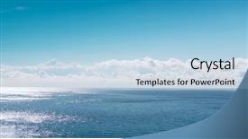  Presentation with summer - Beautiful PPT layouts featuring beautiful seascape in nice summer backdrop and a light blue colored foreground