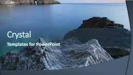  Presentation with beautiful nature - Amazing presentation design having beautiful seascape long exposure composition backdrop and a ocean colored foreground