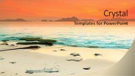  Presentation with philippines - Cool new presentation theme with beautiful seascape stone on the foreground philippines backdrop and a gold colored foreground