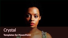  Presentation with black girls - Audience pleasing presentation theme consisting of beautiful serious afro american backdrop and a wine colored foreground