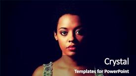  Presentation with black girls - Cool new theme with beautiful serious afro american backdrop and a black colored foreground