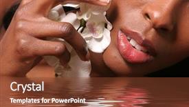  Presentation with skincare - Amazing presentation theme having beautiful sexy black woman backdrop and a tawny brown colored foreground