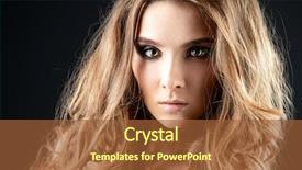  Presentation with dark vampire mouth makeup fashion - Colorful slide deck enhanced with beautiful sexy girl with dark backdrop and a  colored foreground