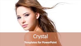  Presentation with brown and white - PPT theme consisting of beautiful sexy woman with brown background and a coral colored foreground