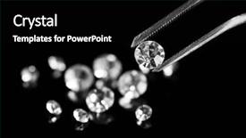  Presentation with shining - Slide deck featuring beautiful shining crystal diamond background and a black colored foreground