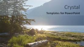  Presentation with tax canada - PPT theme with beautiful-shoreline-in-bella-coola background and a light blue colored foreground