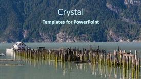  Presentation with canada voting - PPT theme having beautiful-shoreline-in-bella-coola background and a ocean colored foreground