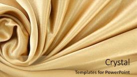  Presentation with silk - Cool new presentation design with beautiful silk drape close up backdrop and a yellow colored foreground