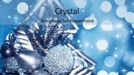  Presentation with silver christmas - Presentation design with beautiful silver christmas tree decoration blue shiny holiday background with blur bokeh glowing light and glitters wintertime ornament soft focus background and a light blue colored foreground
