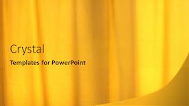  Presentation with ripples - Presentation featuring beautiful-simple-yellow-curtain background and a gold colored foreground