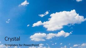  Presentation with summer - Presentation design consisting of beautiful skies - cloudy outdoor summer heavens background and a teal colored foreground