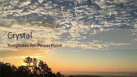  Presentation with park - Presentation theme enhanced with beautiful skies - mount magazine state park background and a  colored foreground