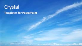  Presentation with clouds - Cool new presentation design with beautiful skies - sky clouds background backdrop and a  colored foreground