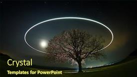  Presentation with night sky - Slides enhanced with beautiful-sky-at-night background and a wine colored foreground