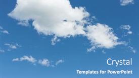  Presentation with plain blue clear sky - Presentation theme consisting of beautiful-sky-clear-sky background and a teal colored foreground