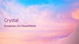  Presentation with pink sky - PPT layouts with beautiful sky with clouds background and a lemonade colored foreground