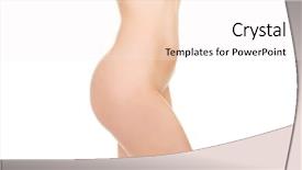  Presentation with slim body - Audience pleasing theme consisting of beautiful slim woman's body backdrop and a sky blue colored foreground