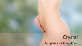  Presentation with slim body - Amazing slides having beautiful slim woman's body backdrop and a lemonade colored foreground