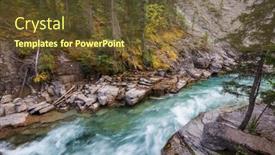  Presentation with river forest - Presentation having beautiful-small-river-in-green background and a tawny brown colored foreground