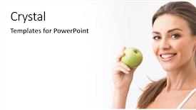  Presentation with beautiful black women smiling - Beautiful slides featuring beautiful smile white strong teeth backdrop and a white colored foreground