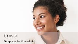  Presentation with beautiful black women smiling - Beautiful presentation theme featuring beautiful-smiling-stylish-young-african backdrop and a lemonade colored foreground