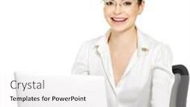  Presentation with beautiful black women smiling - Slides with tic tac toe game - on background and a dark gray colored foreground