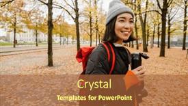  Presentation with hot tea - Slide set having beautiful-smiling-young-asian-woman background and a red colored foreground